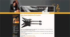 Desktop Screenshot of epiphoneelectricguitarblog.com