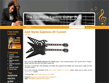 Tablet Screenshot of epiphoneelectricguitarblog.com